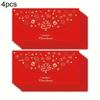 4/8pcs Decorative Envelopes for Gifts, Featuring Golden Foil Designs, Perfect for Christmas, Festivals, New Year Celebrations