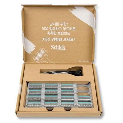 Schick Quatro 4 titanium mesjes (14 sets) + scheermes