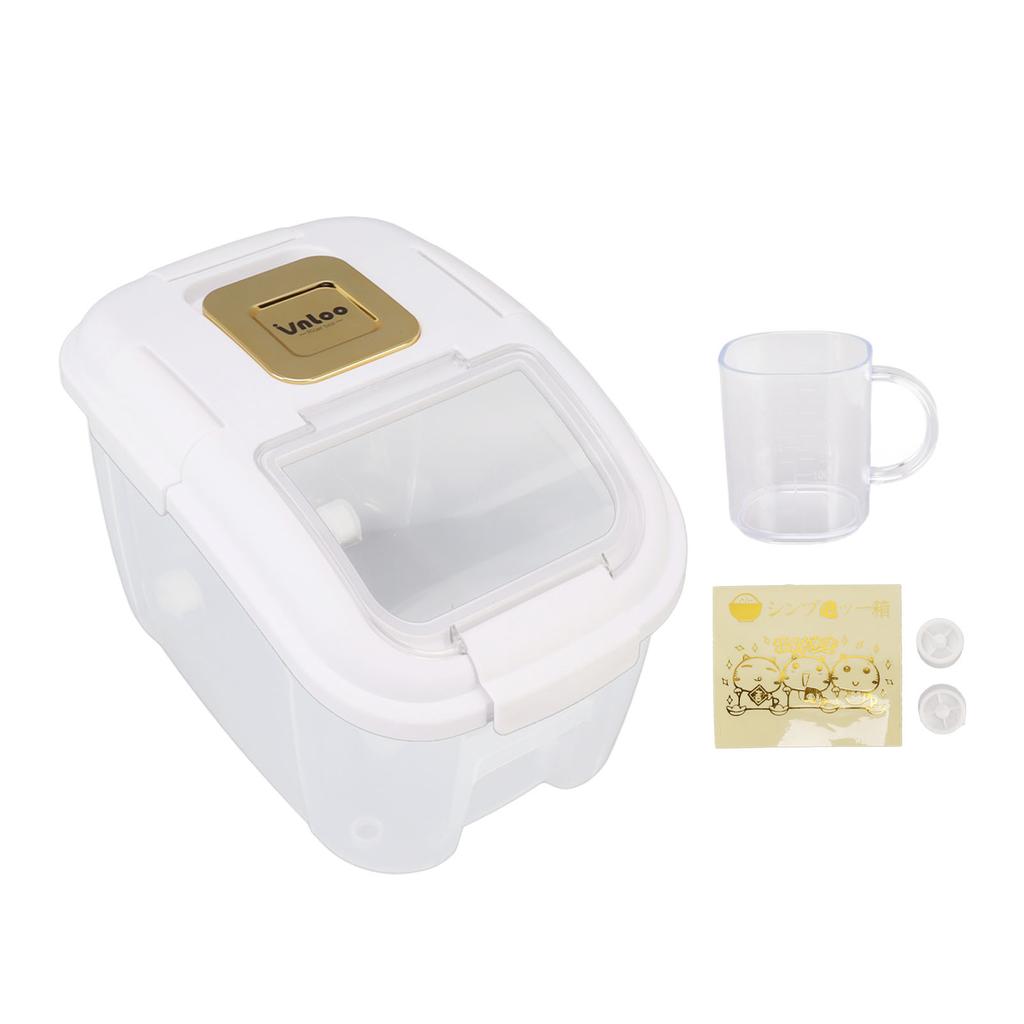 Rice Storage Box with Clear Cover Insect Proof Large Capacity Perfect Sealing Food Storage Container for Home