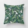 Fashion Tropical Plant Polyester Pillow Case Office Fabric Sofa Cushion Cover Home Polyester Pillow Case