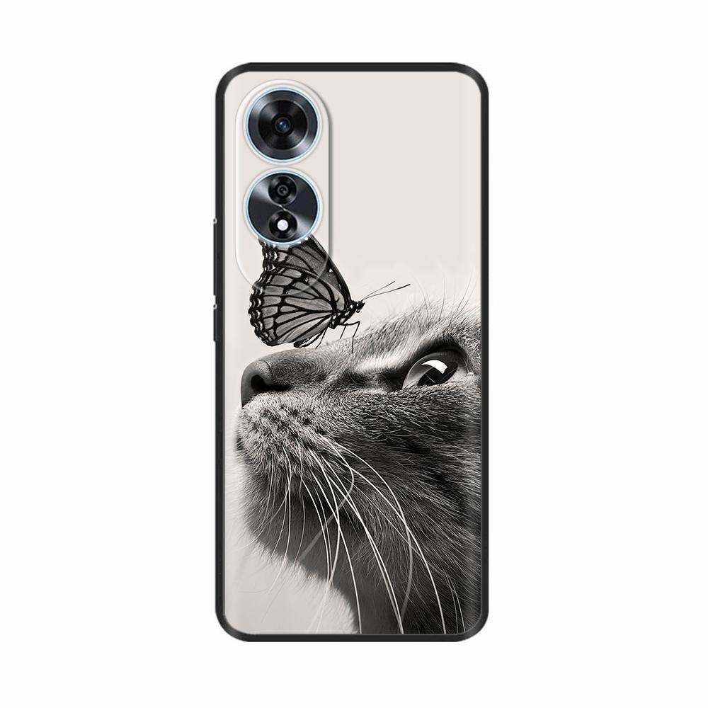 For OPPO A60 4G Case Cover Soft Silicone Bumper Funda For OPPO A60 OPPOA60 4G CPH2631 Phone Cases Shockproof Shell Capa Casing