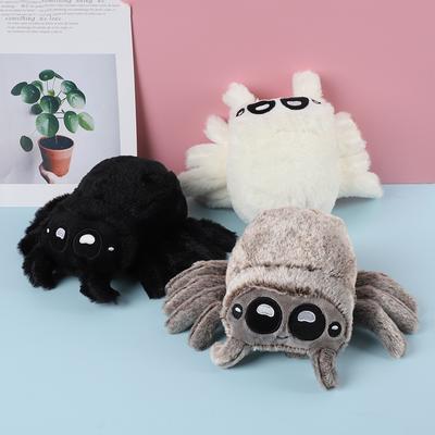 Entzückendes Plüschtier „Lucas Spider“, Halloween-Begleiter, ausgestopftes Tier für Kinder, perfektes Geschenk für Spinnenliebhaber, weich und kuschelig