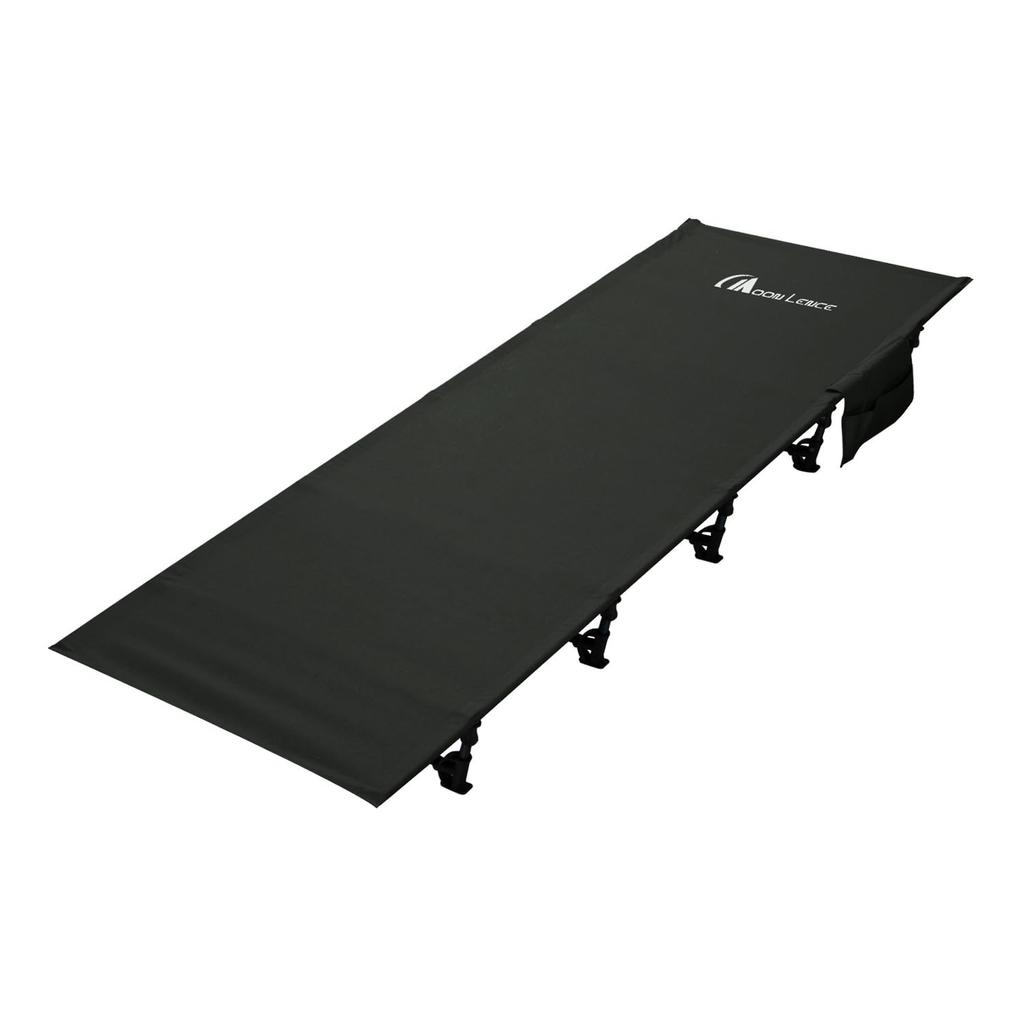 MOON LENCE Folding Camping Outdoor Easy to 160kg Weight Includes Storage and Carrying and Ideal for Disaster Black Cot, Bed, Fold, Compact,
