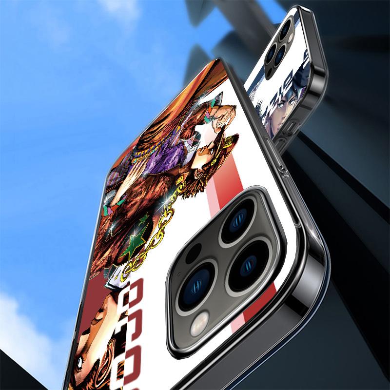 JoJo Bizarre Adventure Anime Phone Case For iPhone 17 Air 16 Pro Max 16E 15 + 14 Plus 11 12 13 Mini 7 8 SE Gift Print Cover Fund