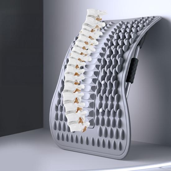 Ergonomic Back Stretcher Waist Trainer Spine Decompressor Lower Back Pain Relief Massager Lumbar Back Cracker Board Stretching Device