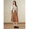 JUZUI Women's Old Money Style Wool & Cashmere Cardigan