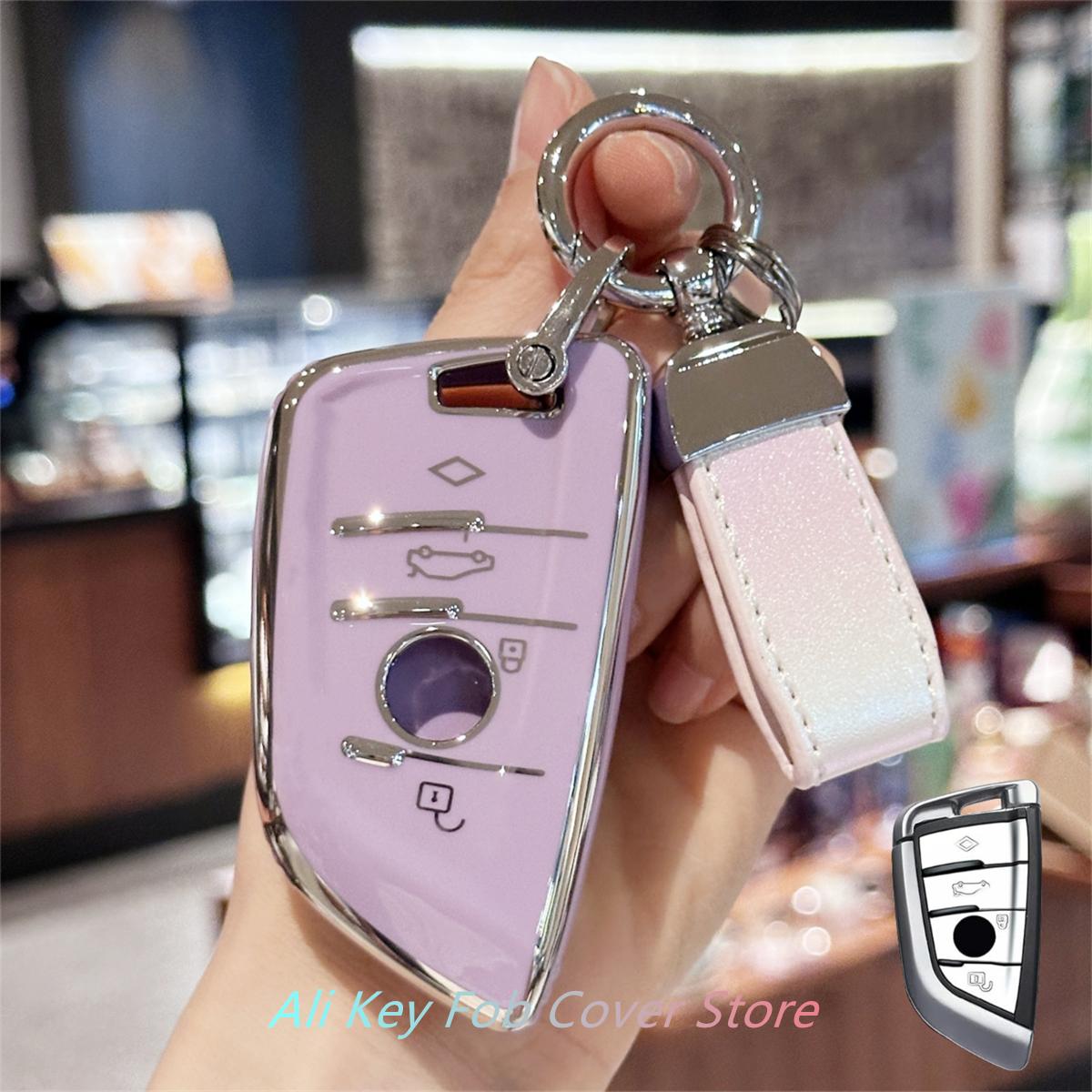 

Чехол для брелока с ремешком для ключей, защитный чехол для ключей для BMW 2 5 6 7 X1 X2 X3 X5 X6 Series, смарт-брелок для ключей