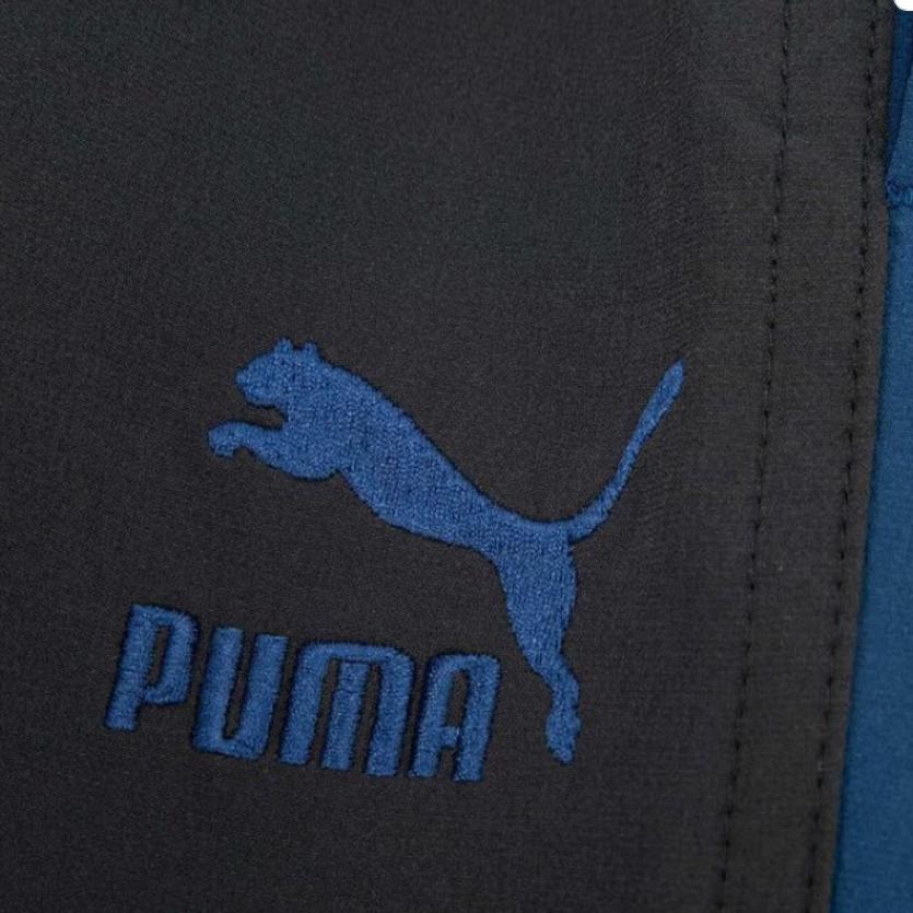Puma Цветные повседневные эластичные прямые брюки средней посадки в стиле ретро, спортивные трикотажные брюки унисекс, черные 628204-01