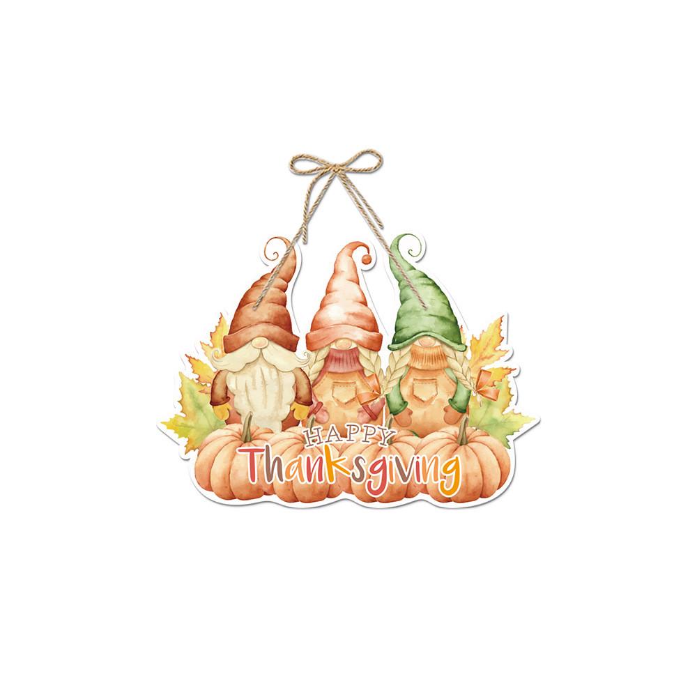 Hanging Door Accessory With Turkey And Pumpkin For Thanksgiving Decor Party