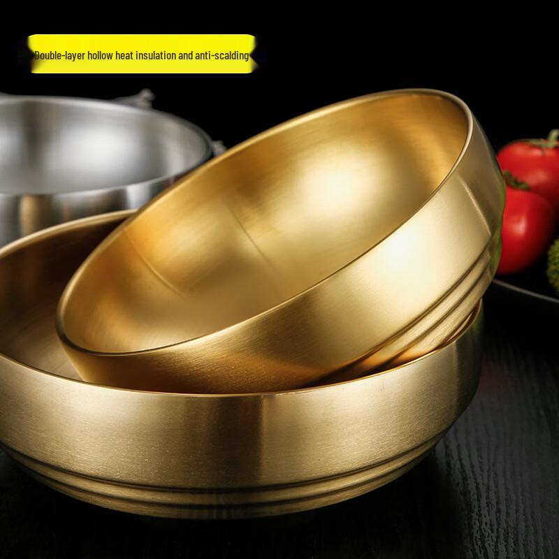 Korean Style Stainless Steel Double Layer Bowl