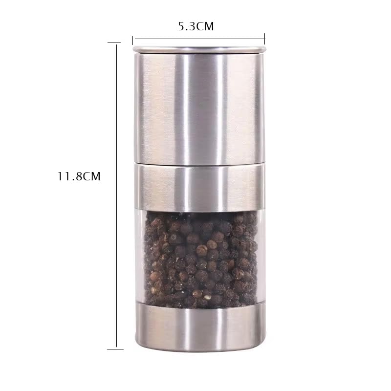zmart Salt and Pepper Mill Grinder, Stainless Steel, Seasoning, Cooking Tools, Accessories, Kitchen