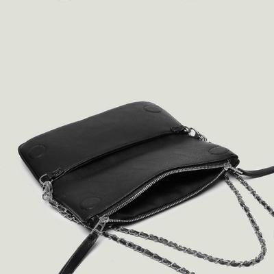 Zadigvoltaire Damen Tasche Leder Umhängetasche Damen Schultertasche mit Reißverschluss Flügel Strass