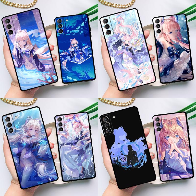 Чехол Genshin Impact Sangonomiya Kokomi для Samsung Galaxy S23 S21 S22 Ultra Plus Note 10 20 S8 S9 S10 Plus S20 FE