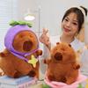 Dress Up Capybara Plush Toy Simulation Capibara Fluffty Doll Cute Capybara Plush  Birthday Gift