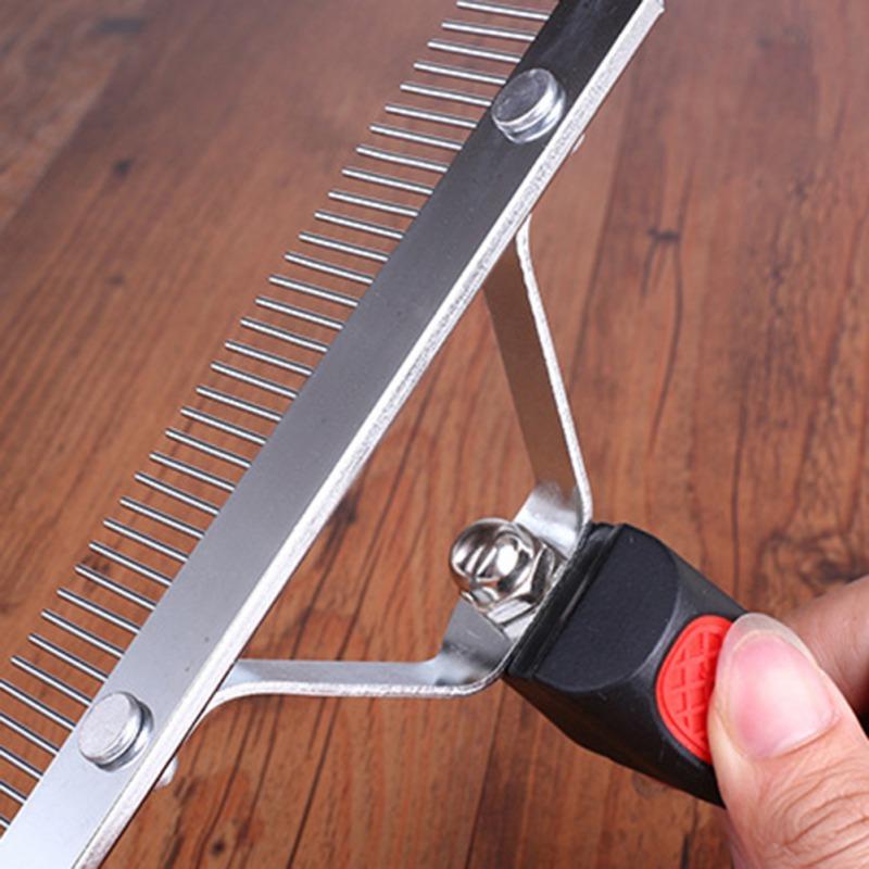 Hundebürsten zur Fellpflege großer Hunde Langhaar Hund Rechen Tierpflegebürste Stahlkamm für Husky Golden Retriever Deutscher Schäferhund