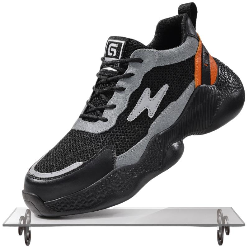 

Обувь для страхования труда, противоударные и противопрокольные туфли со стальным носком, мягкая подошва, удобная и защитная рабочая обувь 46