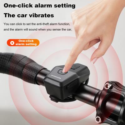 Bicycle Horn 120dB Loudspeaker Bike Horn with Alarm USB Rechargeable Waterproof Bicycle Speaker Cycling Accessory