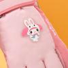 Cartoon Print Winter Warm Touchscreen Gloves Kids Girls Boys Skiing Cycling Windproof Waterproof Fleece Lined