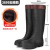 Men's tall rain shoes Thickened matte yellow rubber shoes Wading boots Worker shoes Water shoes Men's rain boots High water boots
