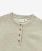 COVERNAT WOMAN Henley Neck Sweatshirt Oatmeal