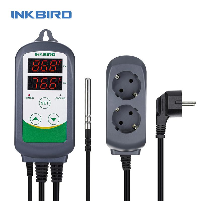 

INKBIRD ITC-308 и 308WIFI EU Plug Умный терморегулятор для нагрева и охлаждения, Термостат-регулятор для теплицы, домашнего пивоварения ITC-308
