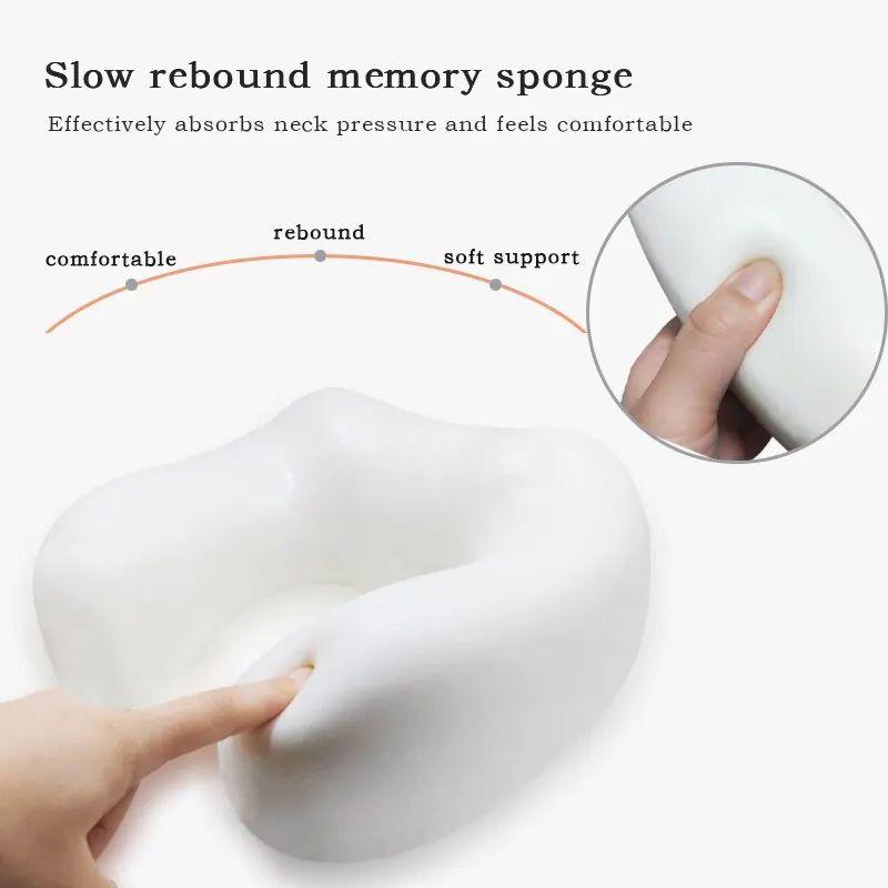 Electric Massage Pillow Neck Relaxation Tool U-shaped Fits the Neck Suitable for Travel Home Massage Single Button Operation