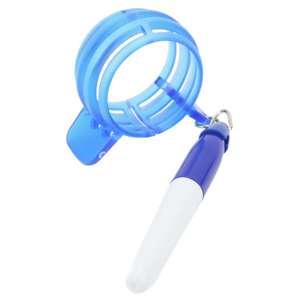 Circle Golf Ball Liner 360 Degree Golf Ball Line Marker Drawer Drawing Marking Alignment Putting Tool with Pen Blue
