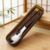 Wood Grain Handle Wooden Chopsticks Set Japanese Style Two-Piece Tableware  Student Use