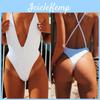 Premium Women One Piece Swimsuit Bikini Set Featuring Push-up Monokini And Zipper Design
