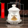 Coppa per Acqua per Altare Buddista in Ceramica di Loto con Mantra della Grande Compassione - Tazza per Offerte a Guanyin