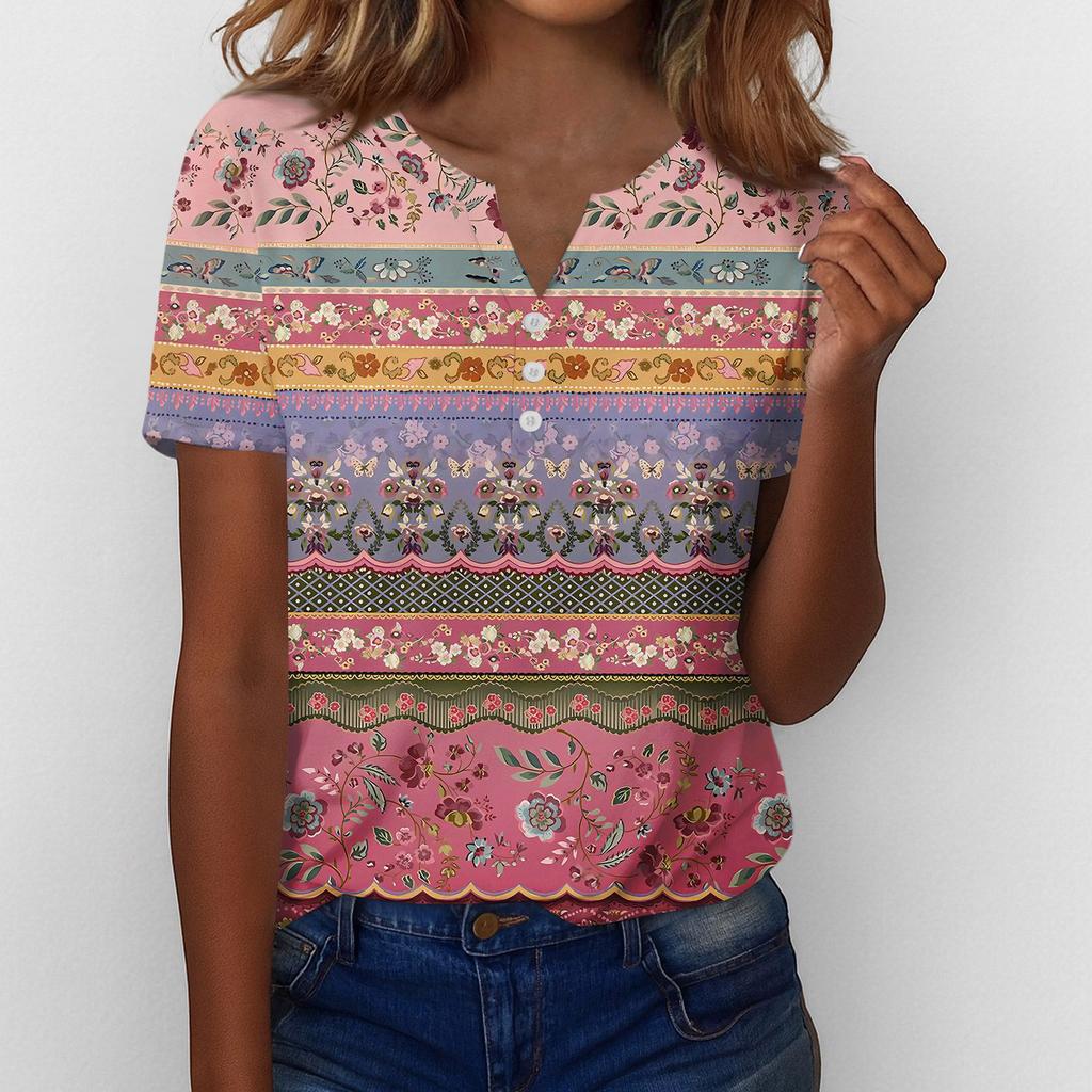 Summer Tops For Women Button Down Blouses For Women Dressy Casual V Neck T Shirts