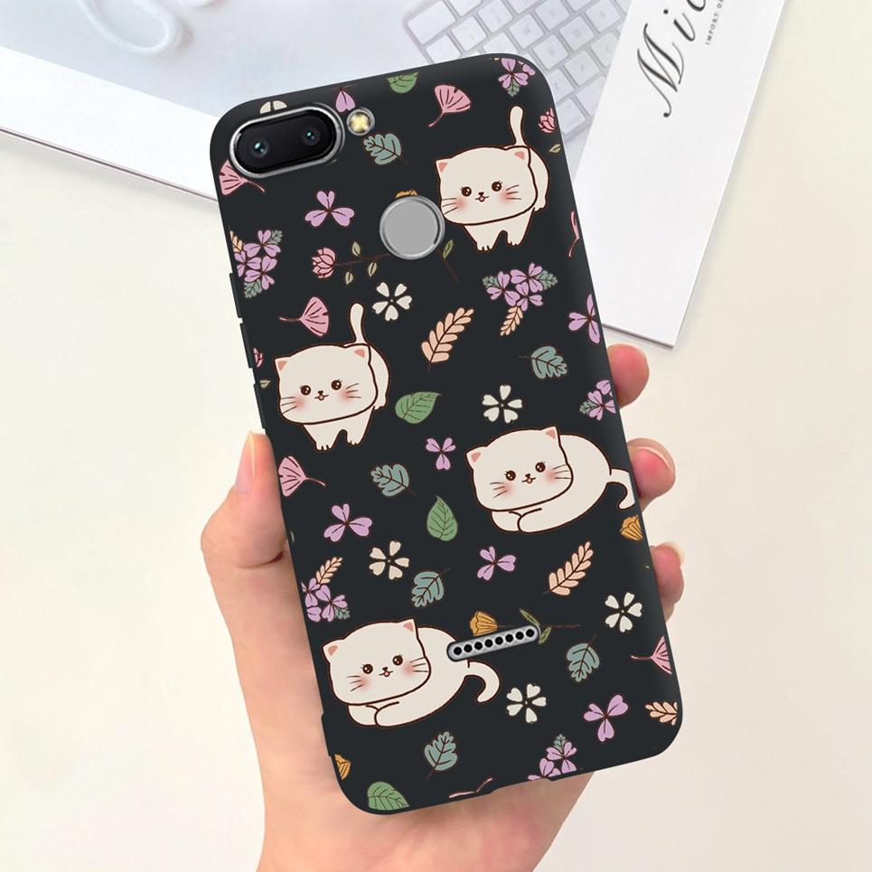 For Cover Xiaomi Redmi 6 6A 6Pro Bumper Shell Fashion Stylish Design Phone Cover For Redmi6 Redmi6a Soft Liquid Silicone Fundas