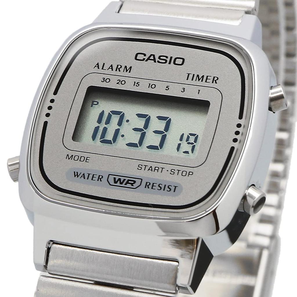 Casio Watch Digital NEW Design Silver X Gray Overseas Model [Casio] Women's LA670WA-7 [Item]