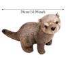 PP Cotton Brown Otter Plush Toy Soft Simulation Otter Toy Doll  Decorate Present