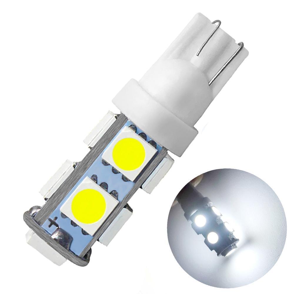 T10 W5W 5050 5SMD White Interior Lights LED Car Light Wedge Reading Lamp Bulbs Super Bright DC 12V