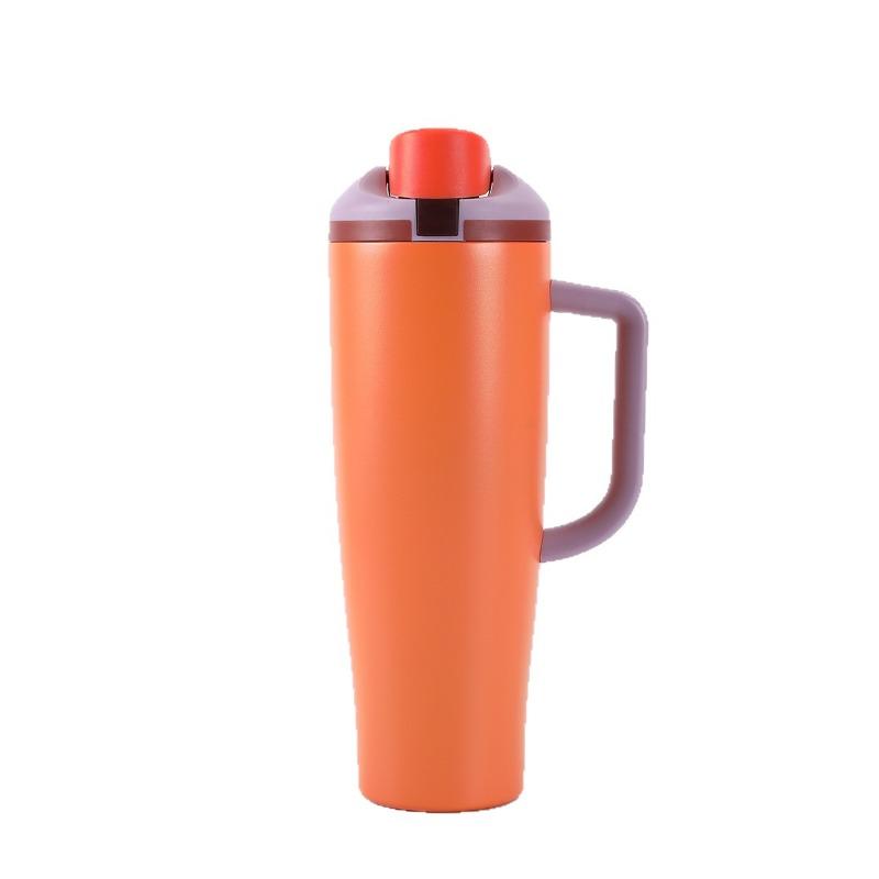 40oz Tumbler with Handle 304 Stainless Steel Vacuum Insulated Cup Portable Outdoor Sports Travel Thermal Mug
