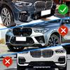 High Quality ABS 4Pcs Car Front Lip Bumper Spoiler Body Kit Glossy Black Carbon Fiber Look For BMW X5 G05 M Sport 2019 To 2026
