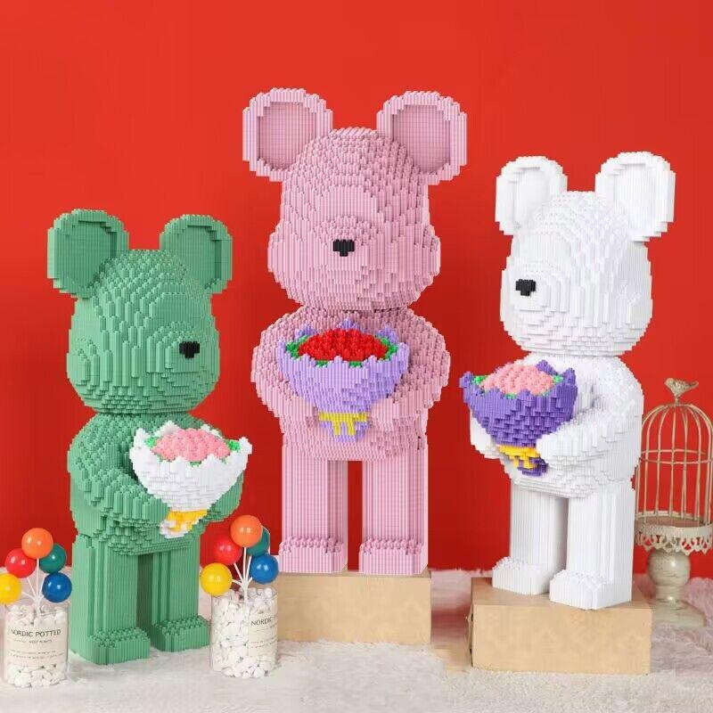1PACK oversized building block bear compatible Lego building block granular toy assembly boy birthday gift