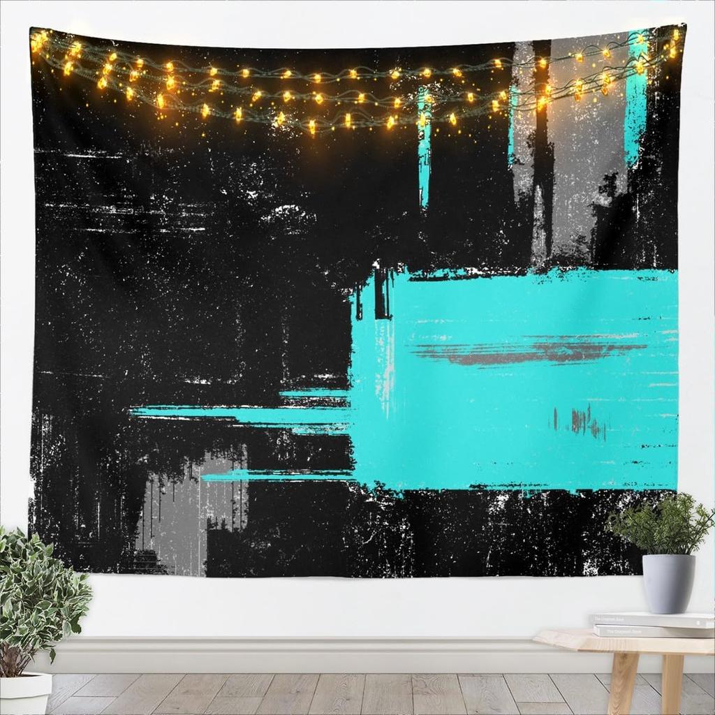 Hot Pink Black White Tapestry For Kids Boys Girls Abstract Morden Wall Art Buffalo Check Wall Hanging Blanket Bedroom Decor