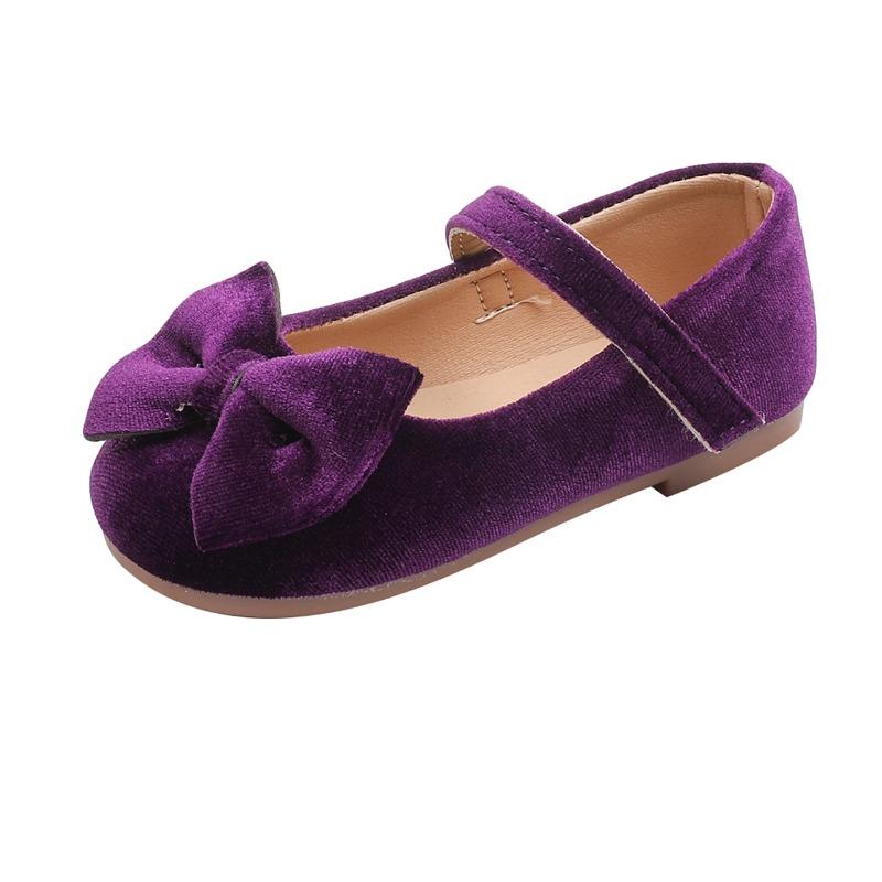 

Spring Autumn Children s Princess Shoes New Girl Fashion Ballet Leather Shoes Causal Soft Round-toe Kids Bowknot Flat Shoes 25