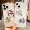 50PCS Retro Dried Flower Gypsophila Transparent PET Stickers DIY Phone Case Skateboard Water Bottle Decor Toy Sticker Pack