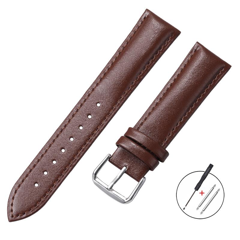 Ultra-thin Leather Watch Band Soft Leather Bracelet Quick Release Universal Watchband 12mm 14mm 16mm 18mm 20mm 22mm Wristbelt
