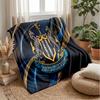 Coperta in Flanella con Stampa del Newcastle United Football, Coperta Morbida Calda Leggera per Divano Letto Campeggio