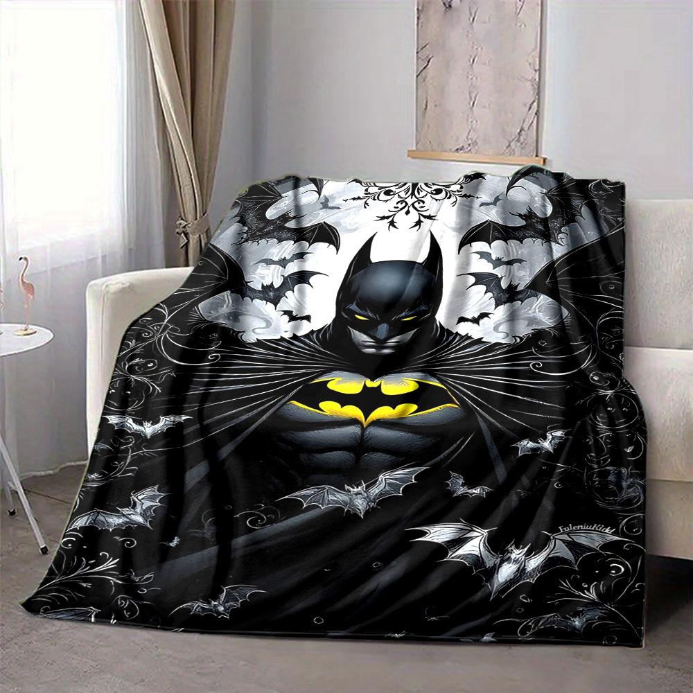 1pc Batman Flannel Throw Blanket - HD Printed Lightweight Soft Warm All-Season Blanket for Sofa, Bed, Travel, Camping 171