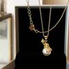 PANJBJ 925 Sterling Silver Irregular ShellNecklace for Women Minimalism Fashion Design Trend Sweet Jewelry Gift Dropshipping