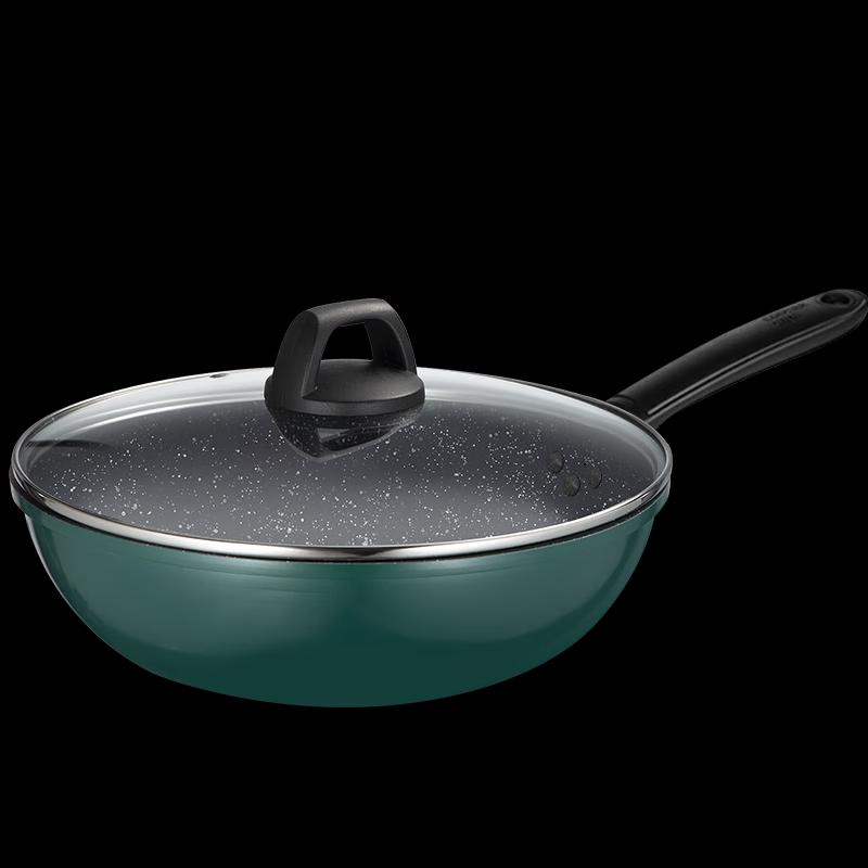 COOKER KING 32cm Flat Bottom Non-stick Wok