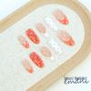 Candy Color Polka Dot Short Almond False Nails - Wearable Nail Art Tips