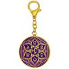Isui Feng Shui Vitality Amulet Keychain, 7 Chakra Mandala Keychain, Life Force Amulet, 4.72 X 1.97 In