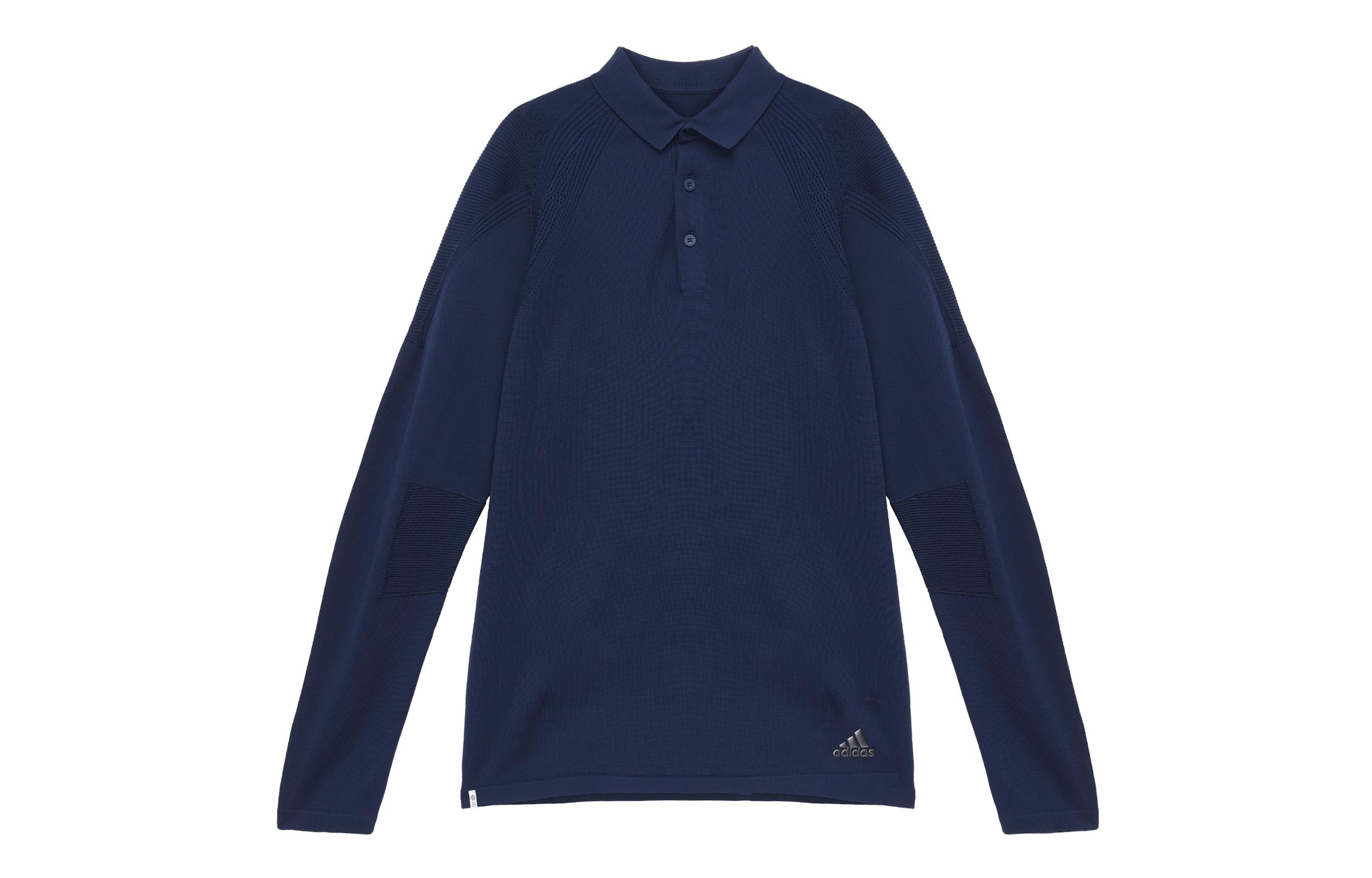Adidas Polo Shirts Men s Blue Polo Collar Moderate Straight Fit HG1657 S