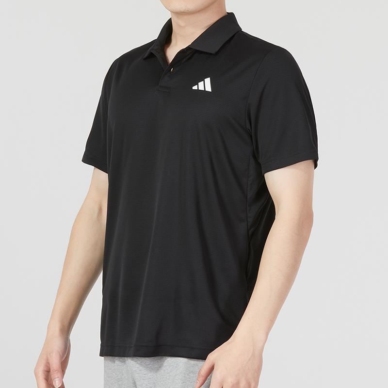 New Adidas Polo Shirts Men Black HS3246